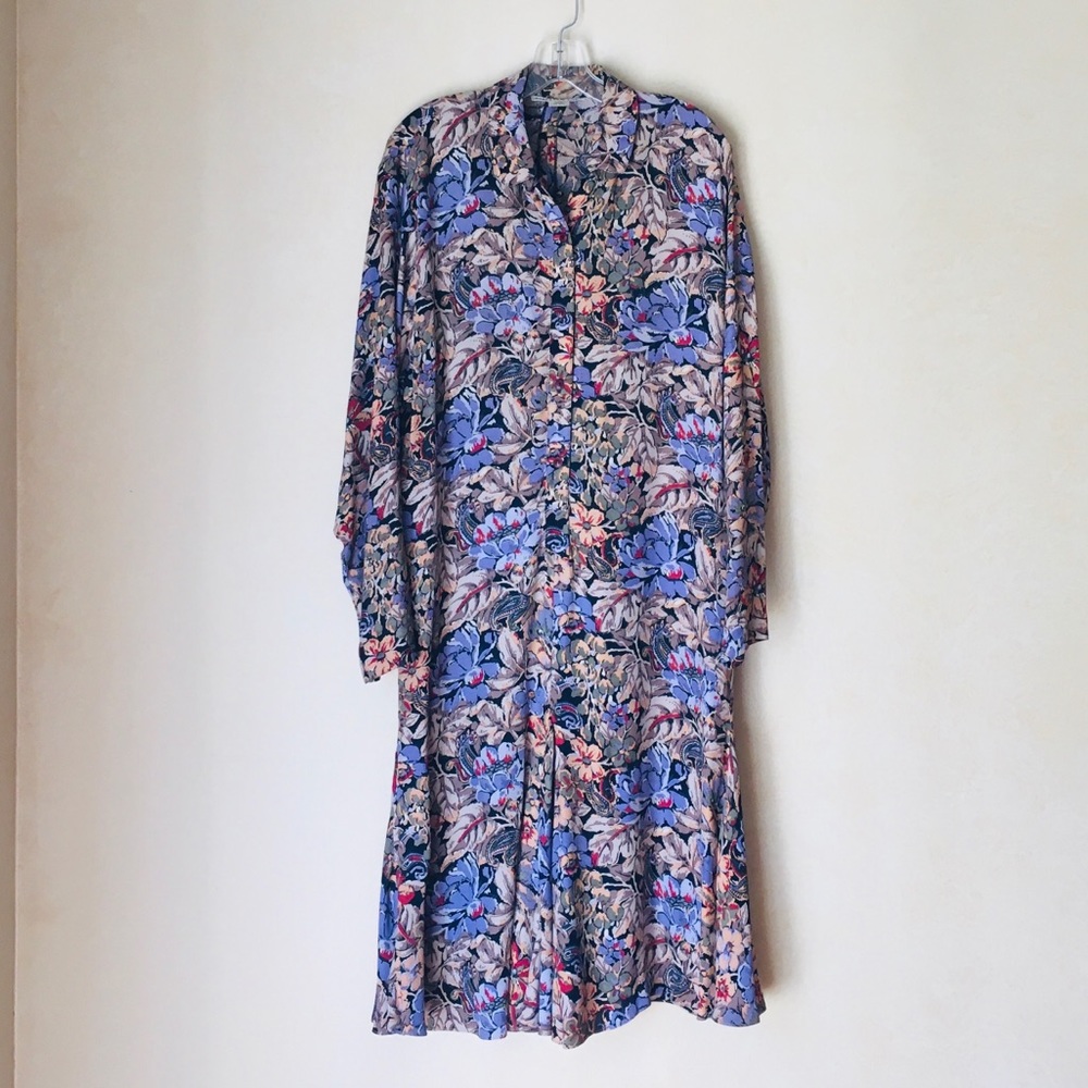 Jones New York long sleeve shirtdress size 8